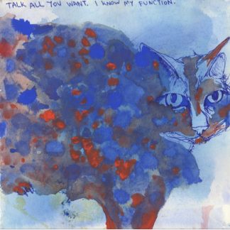 Blue Cat Magnet by Gabriela Vainsencher