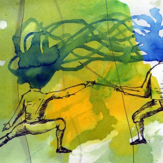 Fencers Magnet by Gabriela Vainsencher