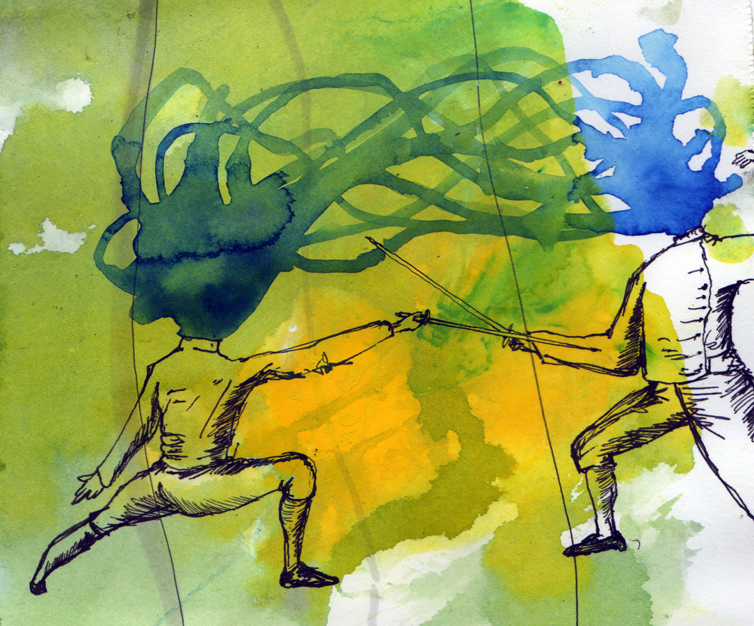 Fencers Magnet by Gabriela Vainsencher