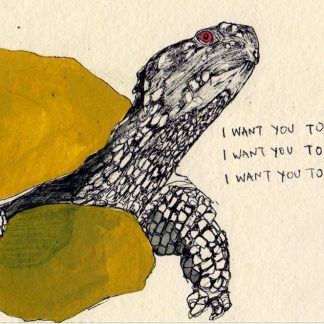 I Want Turtle Magnet by Gabriela Vainsencher