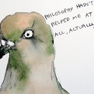 Philosophy Pigeon Magnet by Gabriela Vainsencher