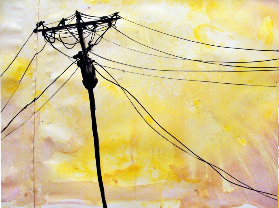 Powerlines Magnet by Gabriela Vainsencher
