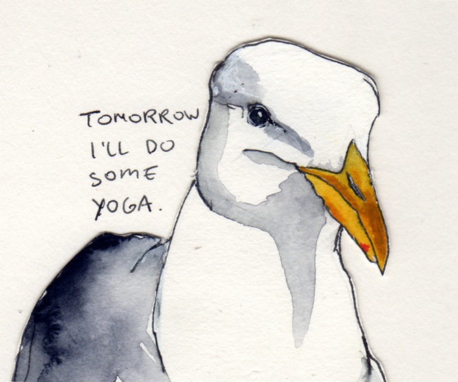 Yoga Seagull Magnet Gabriela Vainsencher